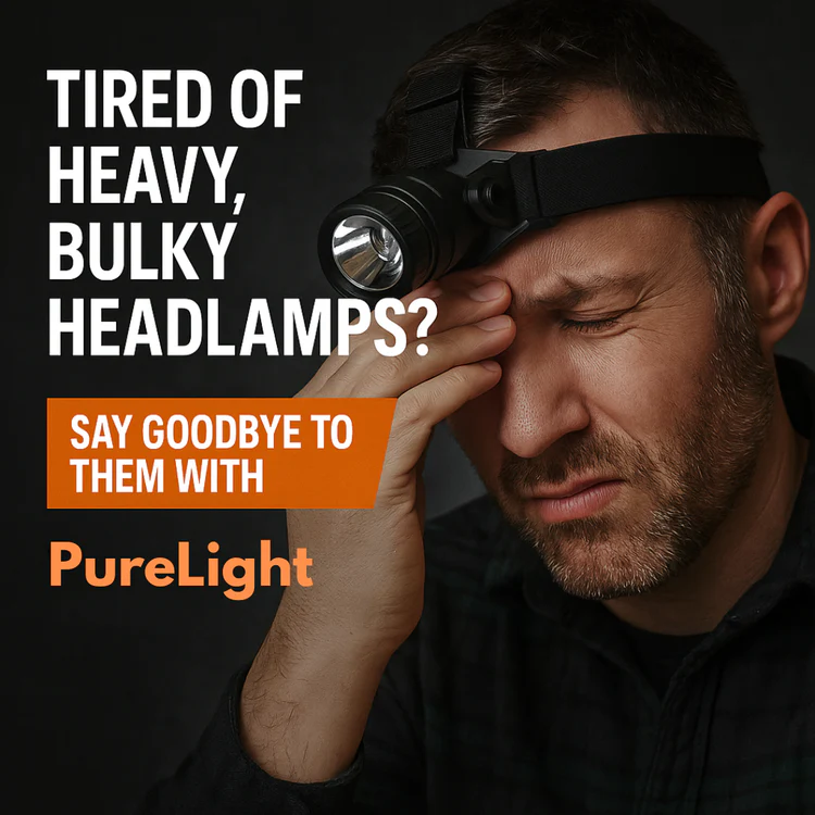 🧠🔦 PureLight™ 2.0 Lightweight LED Headtorch ✨
